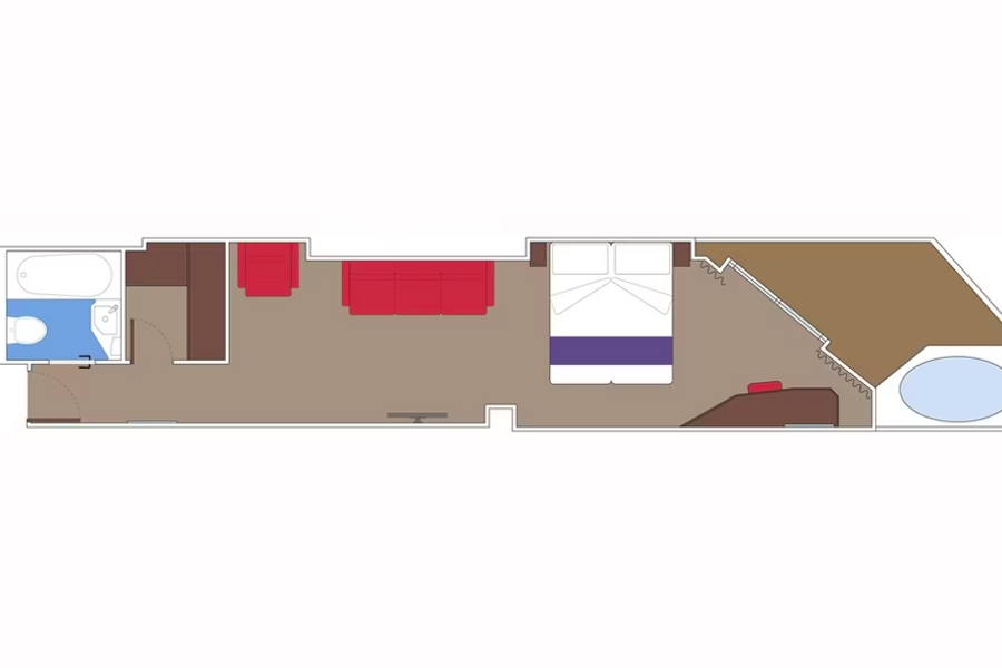 MSC Cruises MSC Seaview Premium Suite Aurea with Whirlpool Floorplan.png